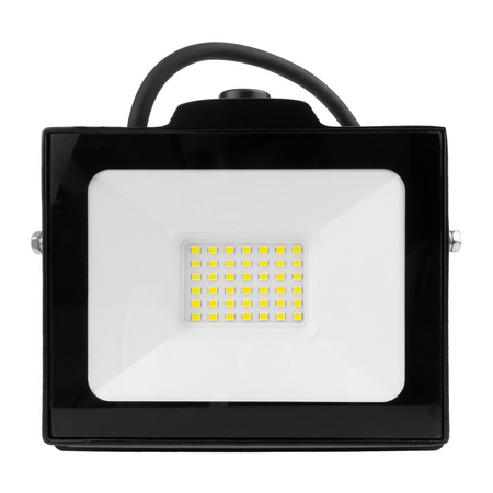 Naświetlacz LED 30W z czujnikiem ruchu czarny IP65 oświetlenie zewnętrzne 3000lm GT-GCR30W-64