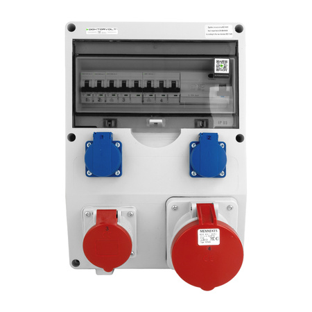 Rozdzielnica budowlana TD-S/FI 63A 16A 2x230V Schuko Doktorvolt DV-2268-D