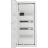 Rozdzielnica modułowa podtynkowa 4x12 zabezpieczona 14xMCB 2xRCCB VDE ogranicznik przepięć Saltek okablowana skrzynka elektryczna Hager 755,50 x348x98mm zaciski rozgałęźne L1, L2, L3, N, PE Doktorvolt DV-6258-PT