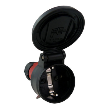 Gniazdo przenośne 16A 230V IP54 Uni-Schuko czerwone 7489 BALS BL 7489