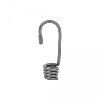 10 szt. Hak stalowy do gumy elastycznej szary BUNGEE CORD HOOK Bradas BCDIY-H1-B