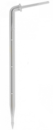 Długi kątowy kroplownik patykowy PREMIUM 2,2l/h z wkłuwką i wężykiem 50cm DSK-2212L