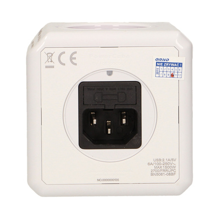 Rozgałęźnik Power Cube ReWirable USB + 4 wtyczki podróżne 1830/FRRU4P