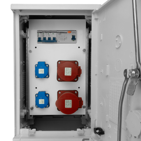 Rozdzielnica budowlana BV-SFI 16A 32A 2x230V na fundamencie IP44 erbetka Doktorvolt DV-5039-F