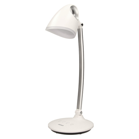 KALCYT LED 6W. lampka biurkowa. 200lm. 4000K. wyłącznik czasowy. biała OR-LB-1527