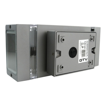 Oprawa elewacyjna 2xGU10 2x50W IP54 szara kinkiet lampa ścienna Nessa GTV LD-NESSAGU10D-80