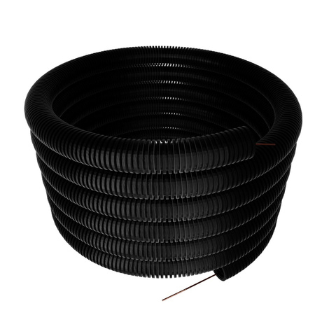 Rura karbowana z pilotem peszel 50 mm czarna 750N 25 m FEPCT50