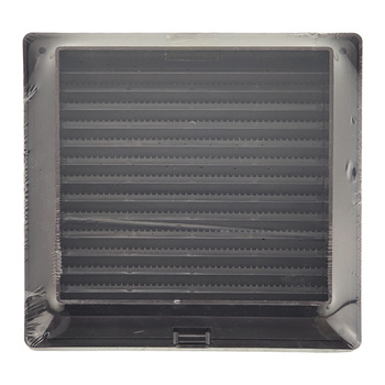 Kratka wentylacyjna skośna z siatką brąz AirRoxy 02-337