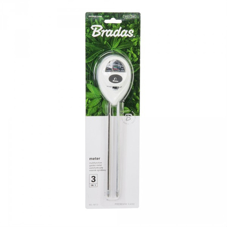 Miernik ogrodowy 3 funkcyjny - OVAL WHITE LINE Bradas WL-M12