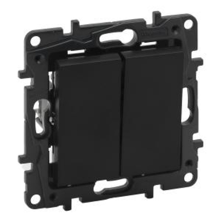 Łącznik schodowy podwójny 10 AX czarny Niloe Step 863508