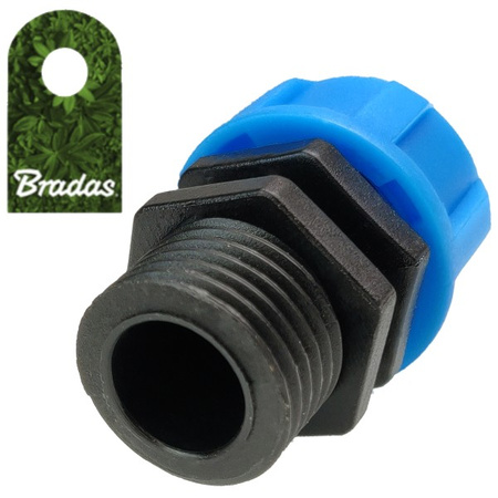 Adapter do igły z gwintem zewnętrznym 1/4" Bradas 7553