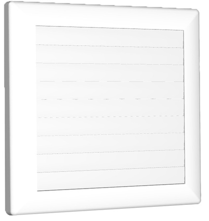 Kratka wentylacyjna zamykana FI 150 biała 170x170mm AirRoxy 02-364