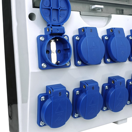Rozdzielnica budowlana TD-S 8x230V gniazda Schuko Doktorvolt DV-2329-D