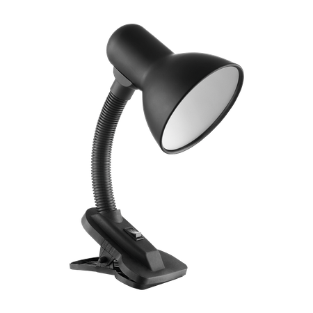 LATSA lampa biurkowa z klipsem 40W E27 stal + tworzywo czarna DL-3/B