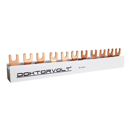 4-fazowa 11-modułowa Szyna łączeniowa PS/G 16mm2 100A Doktorvolt DV-2841-PSG