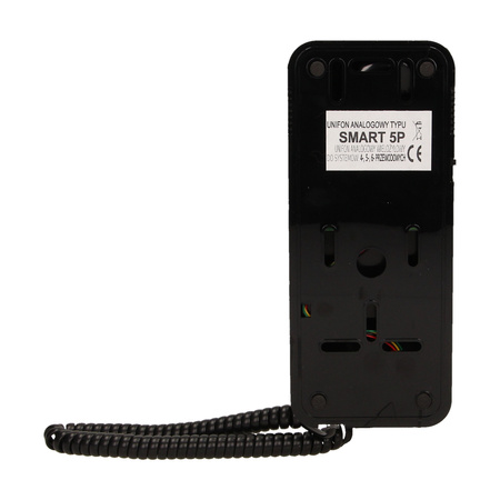 Unifon wielolokatorski do instalacji 4.5.6-żyłowych SMART 5P. CYFRAL. czarny SMART 5P/CZARNY