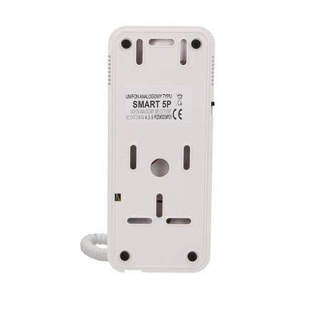Unifon wielolokatorski do instalacji 4.5.6-żyłowych SMART 5P. CYFRAL. biały SMART 5P/BIAŁY