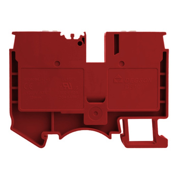 Złączka szynowa przelotowa zaciskowa czerwona 10mm2 1P UL DS10-01P-16-00A(H)