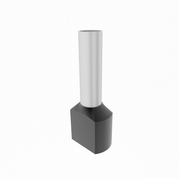 100szt. 2x1,5/8mm Końcówka tulejkowa izolowana podw. czarna TE1508 Elpromet C.22.01508
