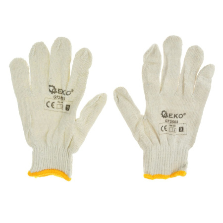 Rękawice robocze dziane naturalne rozmiar M G73503