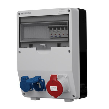 Rozdzielnica budowlana TD-S 32A 2x230V gniazda Mennekes Doktorvolt DV-6954-F