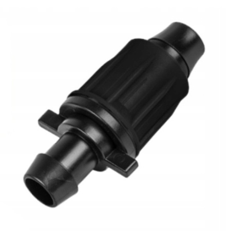 Łącznik QJ z wpinką do węża FLAT z uszczelką do rur PE 16mm zasilających montażowych linii kroplującej Bradas DSWAQJ-L16