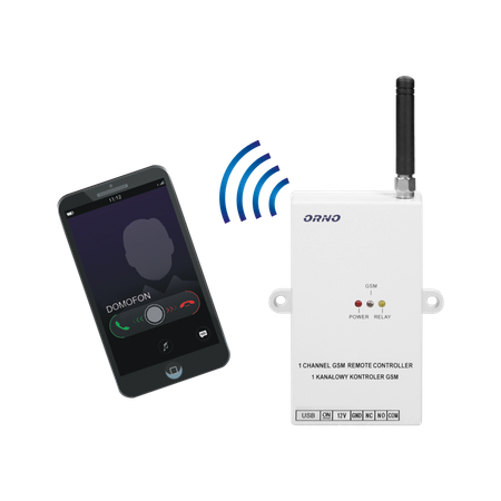 Kontroler GSM do sterowania bramą z wejściem USB OR-GB-449