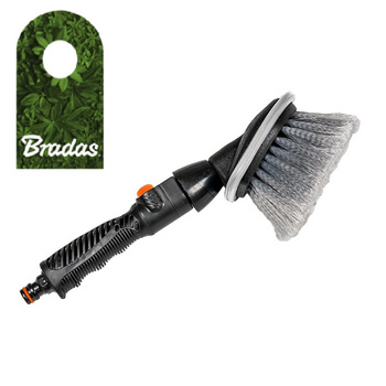 Szczotka do mycia samochodu okrągła z przyłączem do wody i włącznikiem BRADAS ES2531