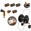 Wózek z wężem 1/2" 20m pistoletem, zraszaczem i armaturą BLACK LINE BRADAS ECO-AG26020SET2