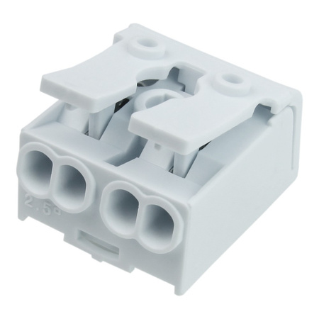 10 sztuk Kostka z Dźwignią Szybkozłączka 2x0.75-2.5mm2 450V VDE DGN 10-DG238-10.0-02P