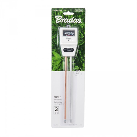 Miernik ogrodowy 3 funkcyjny - SQUARE WHITE LINE Bradas WL-M14