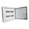 Rozdzielnica podtynkowa DARP-32S 32 modułowa 2x16 IP54 z aluminiowymi drzwiami E-P 9.216