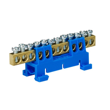 Zacisk listwa zaciskowa 12-torowa niebieska 12/N