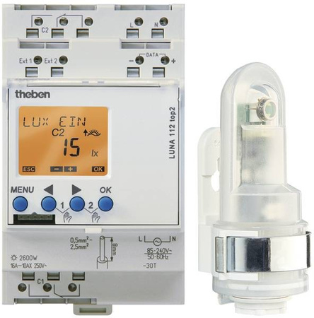 Wyłącznik zmierzchowy 230V 110V LUNA 112 top2 TH-N TH-1120100-W