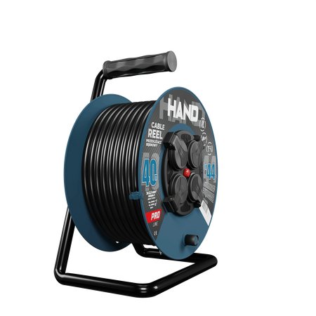 Przedłużacz bębnowy HAND PRO 40m 4x Gniazda 230V IP44 H05RN-F 3x2,5 mm² W-96319