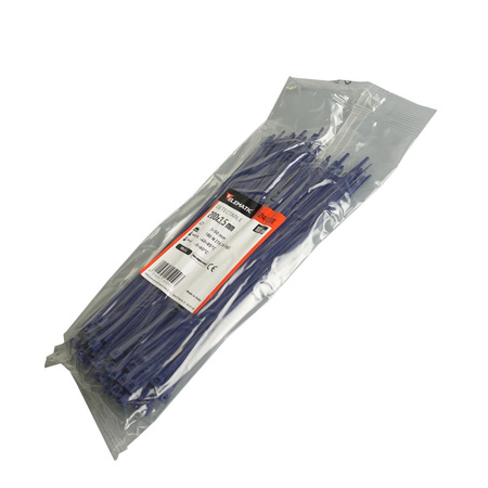 Opaski zaciskowe 200x3,5 mm z opiłkami metalu wykrywalne 100 sztuk BMBDT2036E