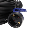 Przedłużacz warsztatowy bryzgoszczelny kabel olejoodporny 230VAC/16A 30m Schuko OR-AE-13169(GS)/30M