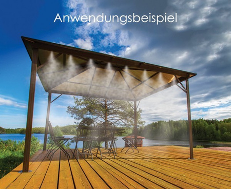 Ogrodowa mgiełka wodna 7,5m Kurtyna wodna WHITE LINE BRADAS WL-Z1007