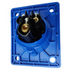 PCE Gniazdo tablicowe skośne CEE 16A 3P 230V 6h niebieskie IP44 TWIST 413-6