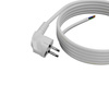 Przewód przyłączeniowy 3m z wtyczką kątową Uni-Schuko 250V 16A 3x1,5 mm² OMY PP-50 biały W-97181
