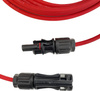 Przedłużacz solarny kabel 6mm2 z wtykami MC4 czarny/czerwony 1 - 50m DV-8539-FOT