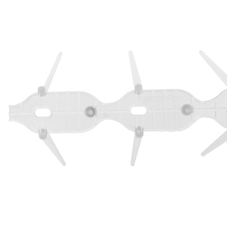 Kolce plastikowe odstraszacz na ptaki 34cmx3cmx9,5cm bezbarwne skuteczna ochrona przeciw ptakom DV-KOLCE-PRZ