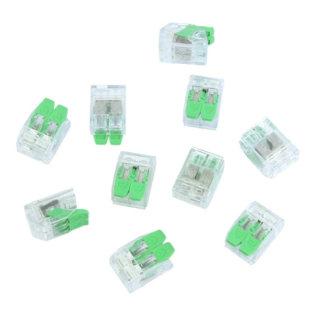 10 sztuk szybkozłączki instalacyjna 2x0.2-4.0 mm² VDE UL 450V 32A DGN 10-DG221-5.6-02P