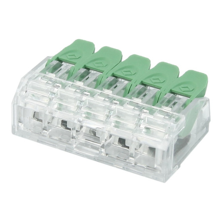 Szybkozłączka instalacyjna 5x0.2-4.0 mm² VDE UL 450V 32A DGN 1 sztuka 100 sztuk DG221-5.6-05P-17-00A