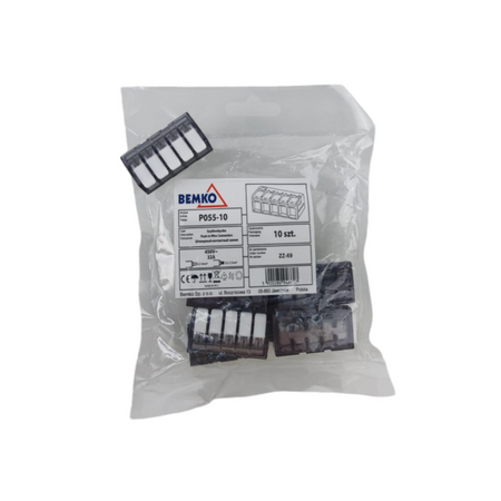 Szybkozłączka instalacyjna 4mm2 x 5 - 10 szt E03-P055-10