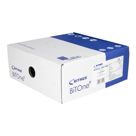 Przewód 2,5mm2 czarny H07V-K 100m Linka sterownicza BiTOne® 450/750V P-31-200204-02