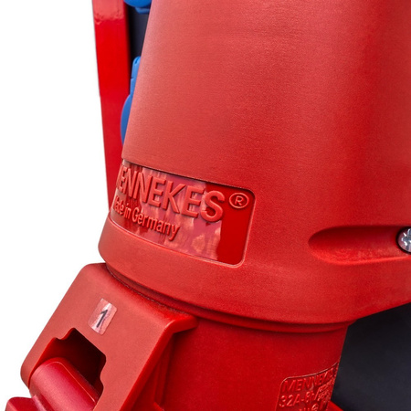 Rozdzielnica budowlana OS-S/FI SET 32A CEE MENNEKES z gniazdami 400V 230V na stojaku wyłącznik różnicowy rozdzielnia elektryczna przenośna na budowę skrzynka elektryczna z zabezpieczeniem Doktorvolt DV-6894-D