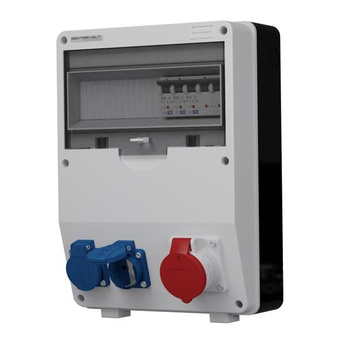 Rozdzielnica budowlana TD-S 16A 2x230V Schuko Doktorvolt DV-6756-D