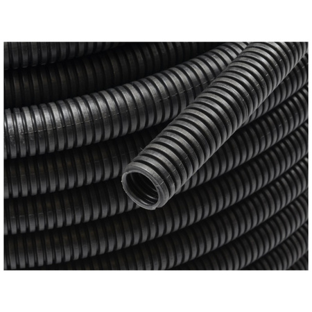 Rura karbowana z drutem 40mm czarny peszel 750N 25m UV osłona kabli PVC FEPMPF40