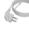 Przewód przyłączeniowy 3m z wtyczką kątową Uni-Schuko 250V 16A 3x1 mm² OMY PP-50 biały W-97169